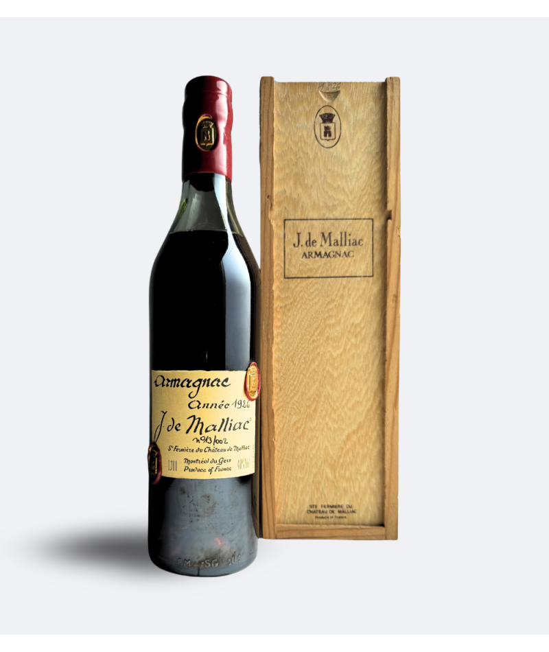 1926 Armagnac Malliac 40° – Armagnac millésimé rare